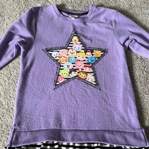 Tsum tsum sweatshirt distressed